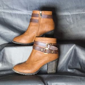 Jellypop, size 7.5, camel brown